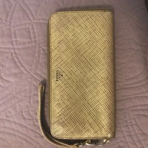 Fossil wallet, gold GUC